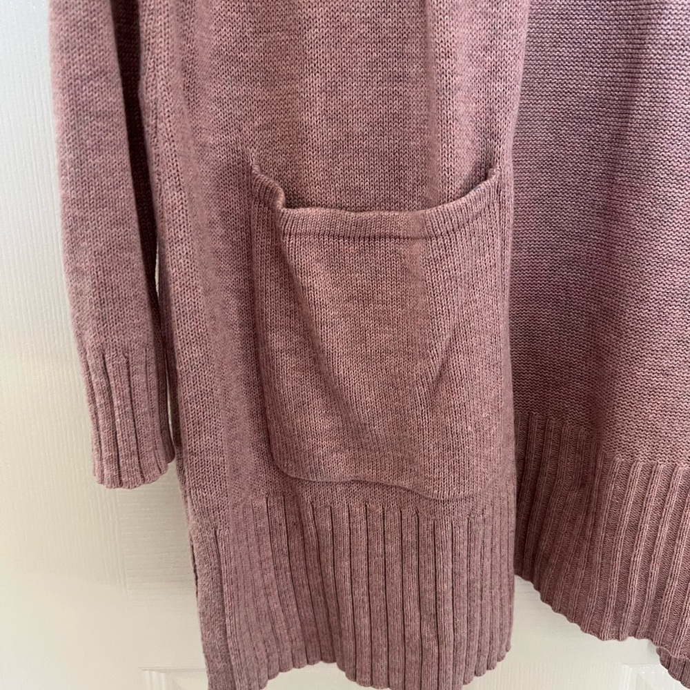 Old Navy Women's Mauve Open Front Cardigan Sweater Size large - Picture 3 of 3